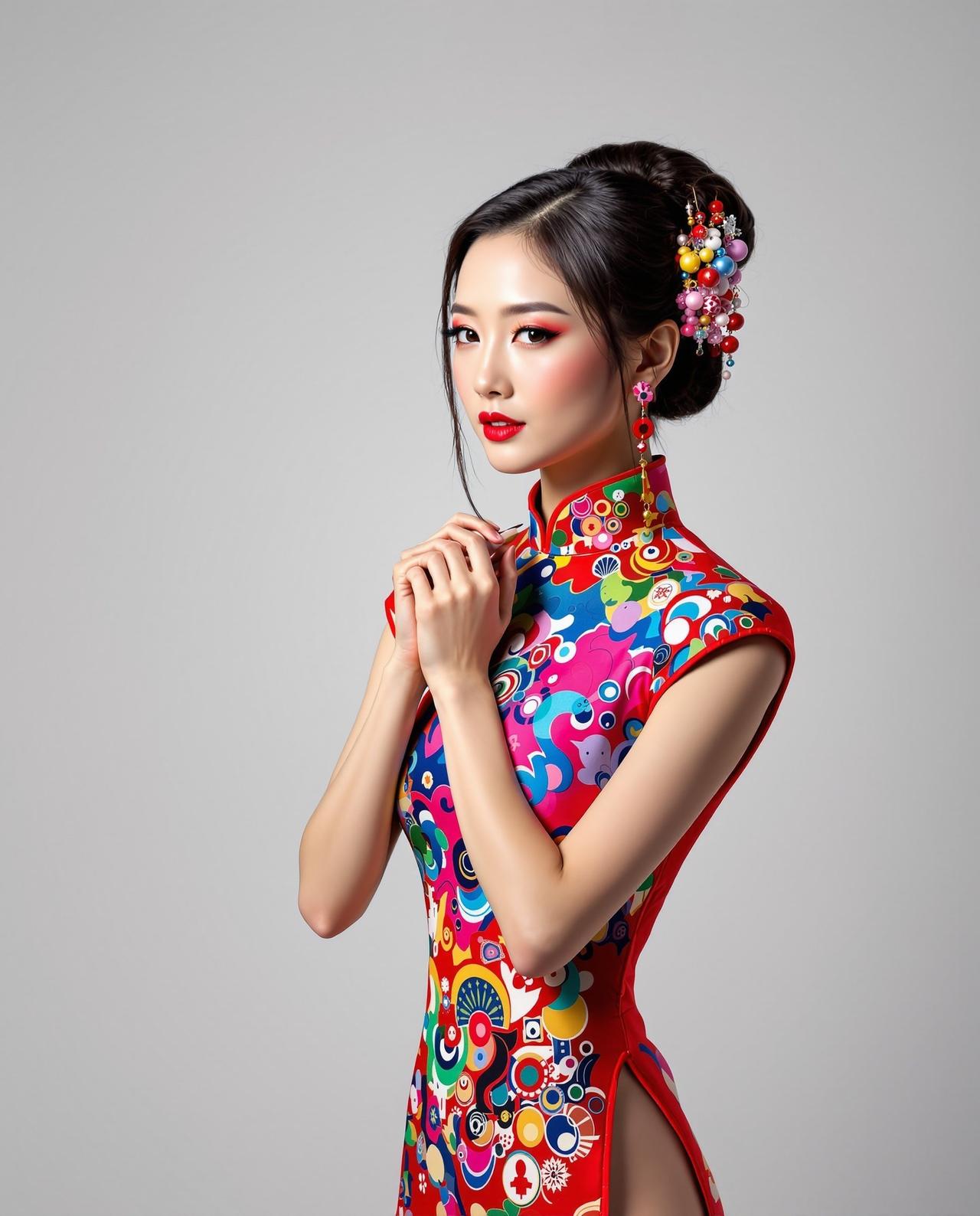 二次元色图 - 摩登旗袍·时尚融合 - 旗袍美腿 - 高质量摄影作品