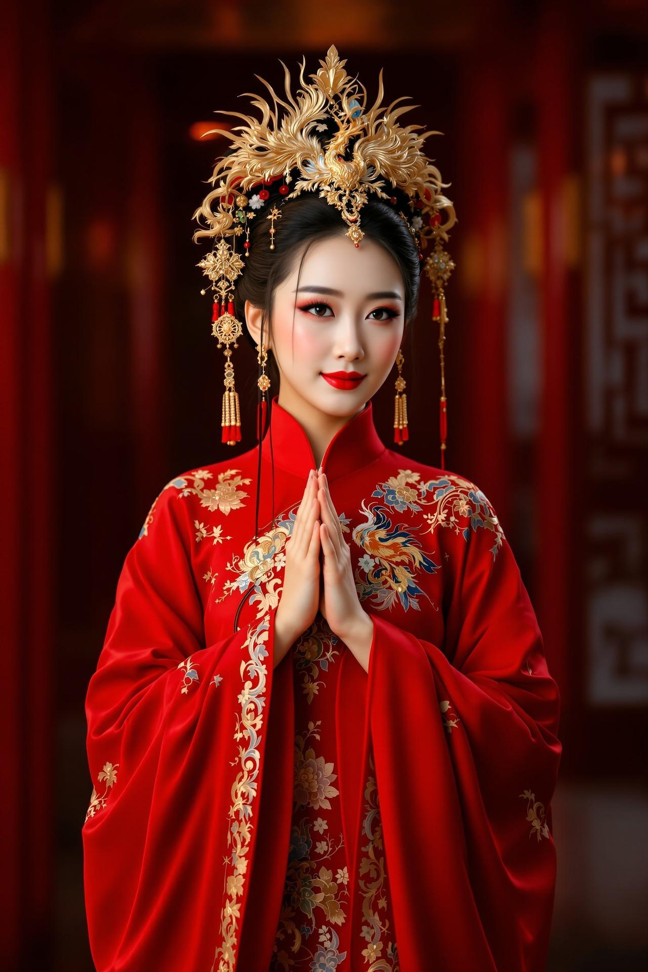 二次元色图 - 明制汉服·凤冠霞帔 - 汉服 - 高质量摄影作品